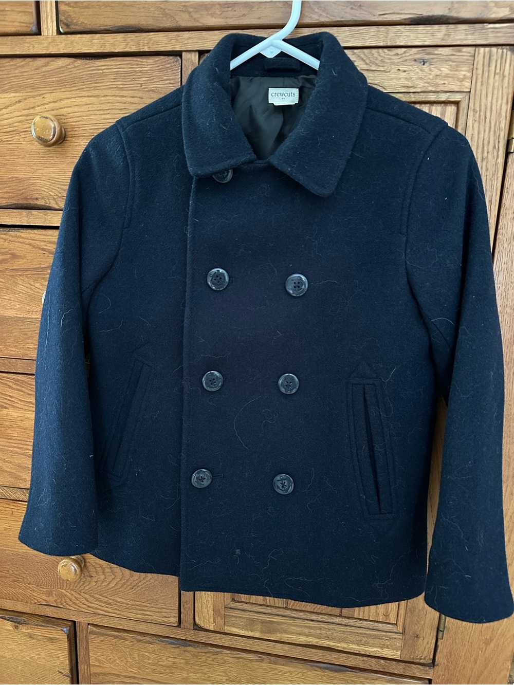 Crewcuts Men's Double-Breasted Navy Pea Coat
